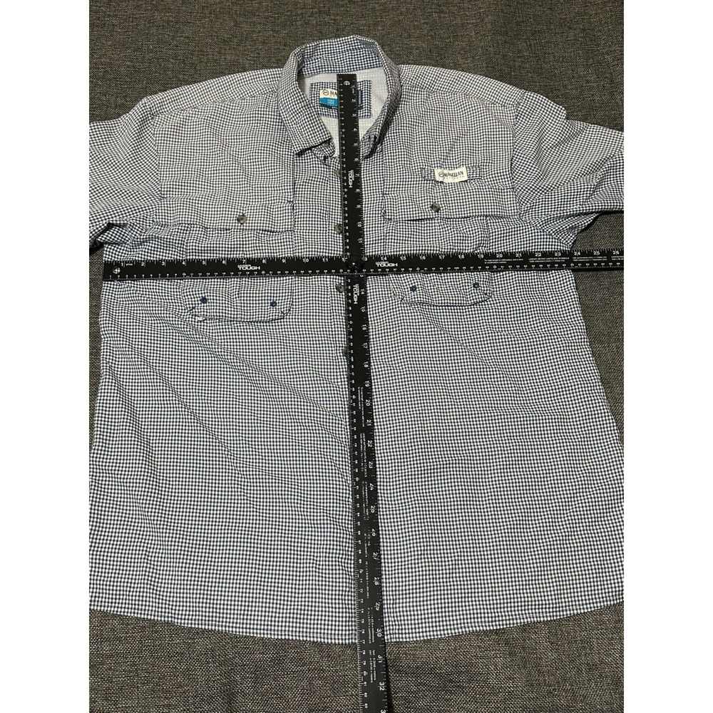 Magellan Outdoors Relaxed Fit Men's L Plaid Short Sleeve Shirt - Picture 2 of 7